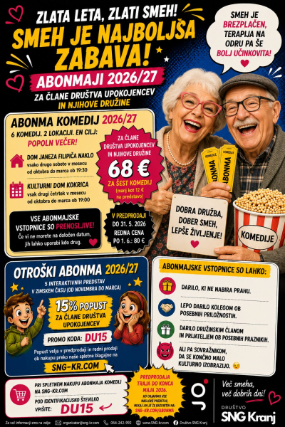 Ponudba gledaliških abonmajev
